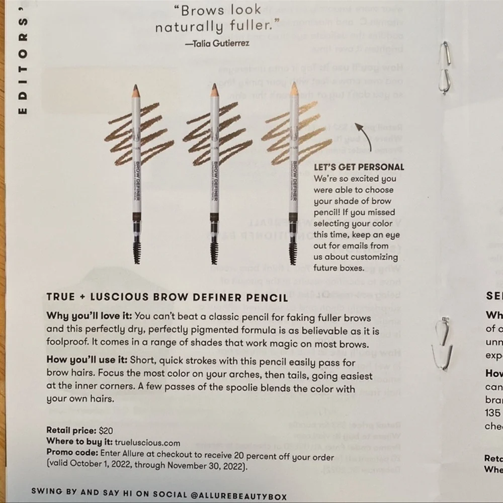 Brow definer pencil